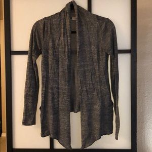 Marled grey cardigan sweater BLVD brand